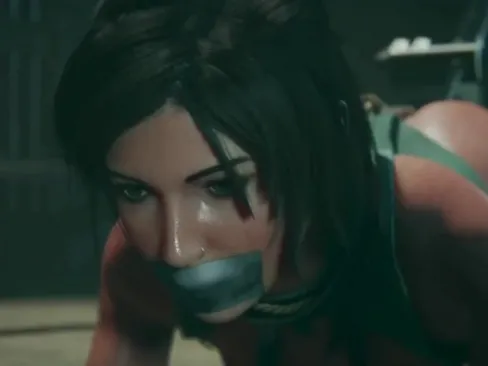 Tomb Raider Hentai Lara Croft anal pleasure with a giant dildo 3D animation